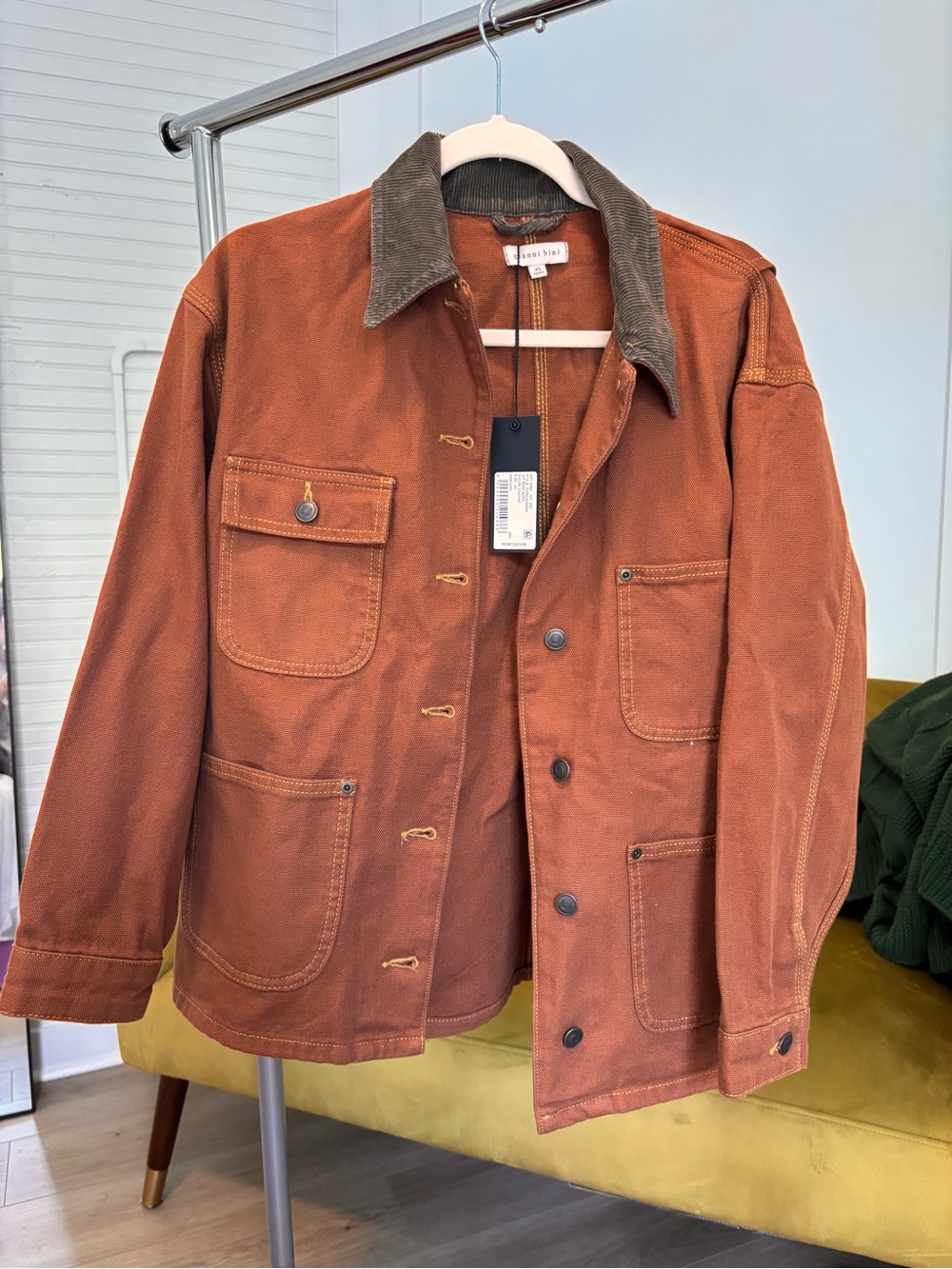 BRAND NEW Gianni Bini Oversized Jacket 100% Cotton Originally $170 Never Worn
